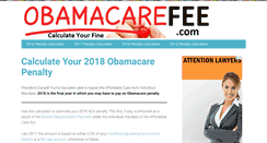 Desktop Screenshot of obamacarefee.com